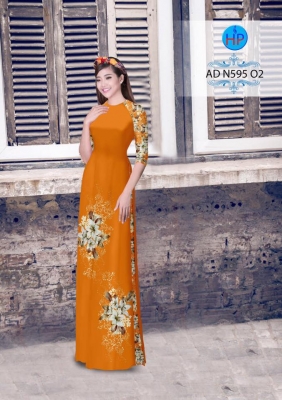 Vải áo dài hoa Sứ-DT 3166