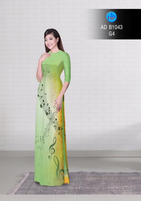 Vải áo dài hình nốt nhạc