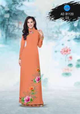 Vải áo dài hoa Râm Bụt-DT 3209