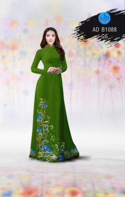 Vải áo dài hoa văn tà dưới-DT 3212