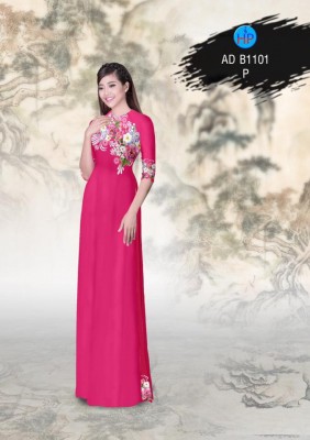 Vải áo dài hoa chùm-DT 3213