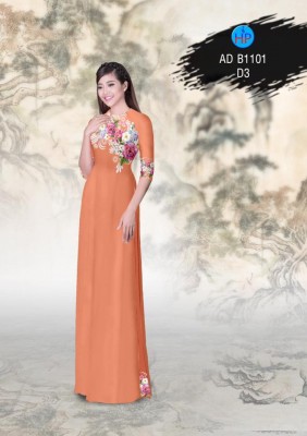 Vải áo dài hoa chùm-DT 3213