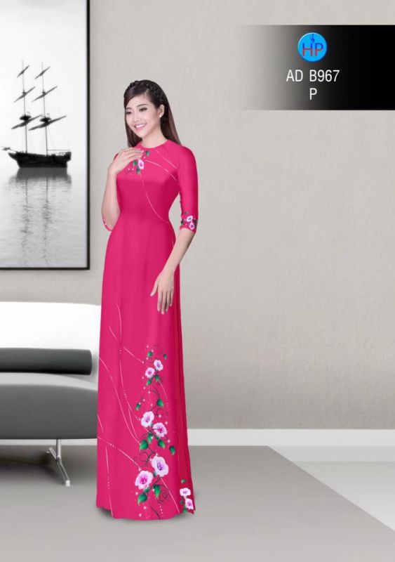 Vải áo dài hoa dây