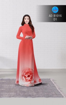Vải áo dài hoa hồng 3D-DT 3217