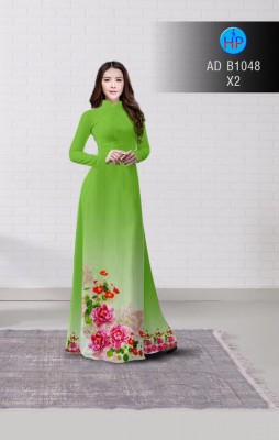 Vải áo dài hoa hồng dây-DT 3218