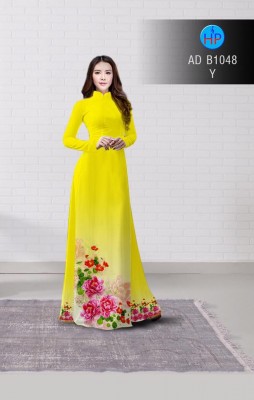 Vải áo dài hoa hồng dây-DT 3218