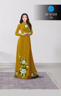 Vải áo dài hoa sứ trắng-DT 3221