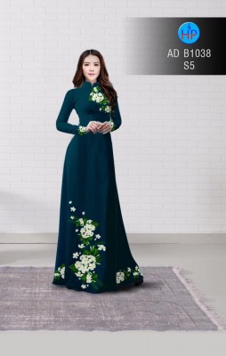Vải áo dài hoa sứ trắng-DT 3221
