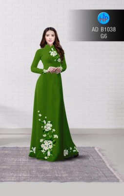 Vải áo dài hoa sứ trắng-DT 3221