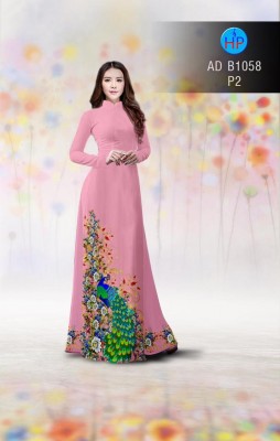 Vải áo dài chim Công-DT 3222