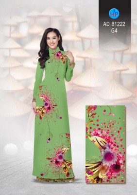 Vải áo dài chim Công-DT 3288