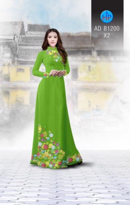 Vải áo dài họa tiết tròn-DT 3290