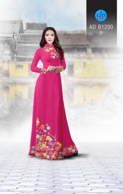 Vải áo dài họa tiết tròn-DT 3290