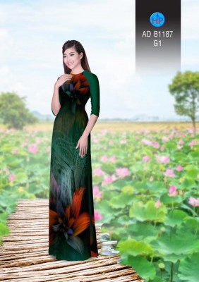 Vải áo dài hoa 3D-DT 3293