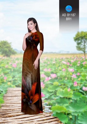 Vải áo dài hoa 3D-DT 3293