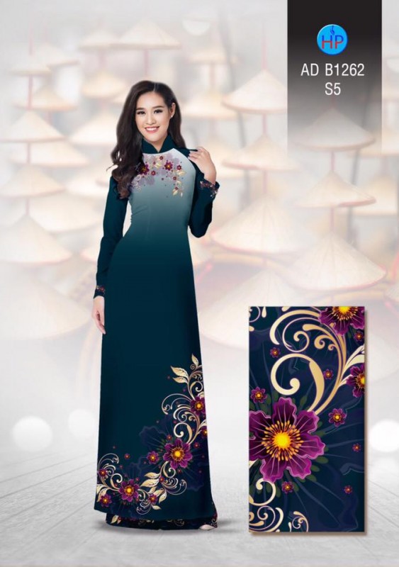 Vải áo dài hoa quý phái