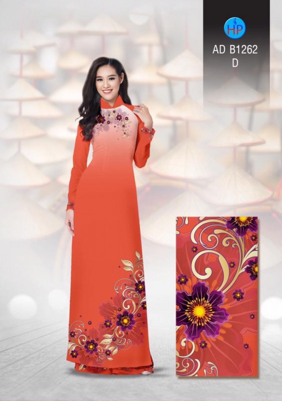 Vải áo dài hoa quý phái
