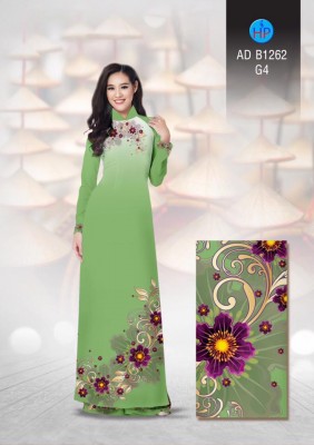 Vải áo dài hoa quý phái-DT 3318