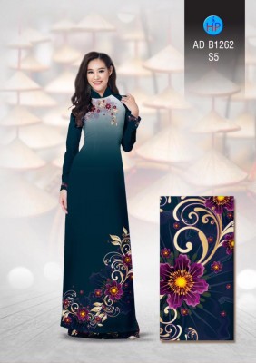 Vải áo dài hoa quý phái-DT 3318