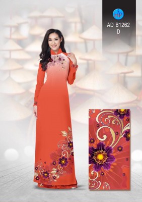 Vải áo dài hoa quý phái-DT 3318