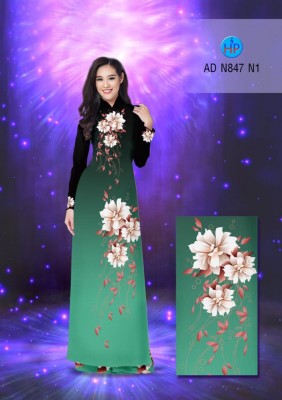 Vải áo dài hoa 3D-DT 3321