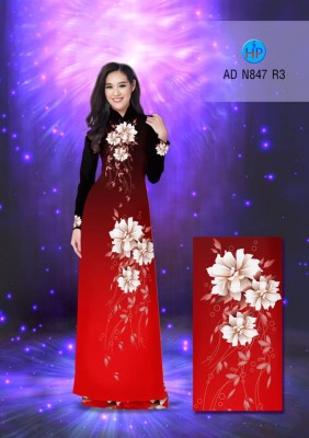 Vải áo dài hoa 3D-DT 3321