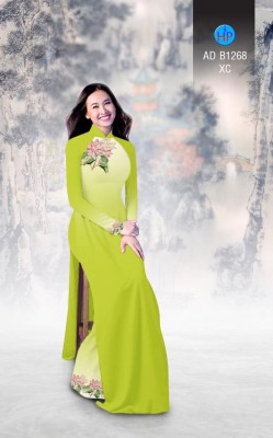 Vải áo dài hoa Sen-DT 3323