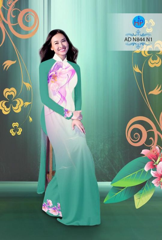 Vải áo dài hiệu ứng 3D