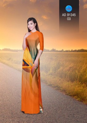 Vải áo dài hoa lập thể`-DT 3337