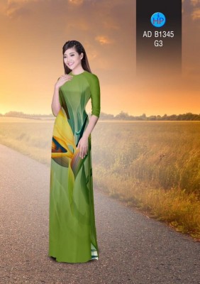 Vải áo dài hoa lập thể`-DT 3337