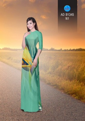 Vải áo dài hoa lập thể`-DT 3337
