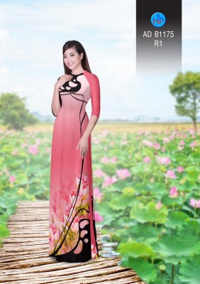 Vải áo dài hoa độc đáo-DT 3345