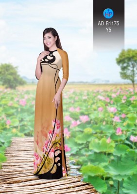 Vải áo dài hoa độc đáo-DT 3345