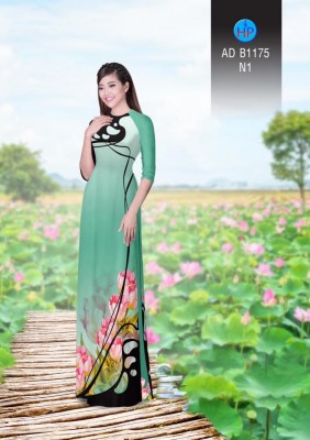 Vải áo dài hoa độc đáo-DT 3345
