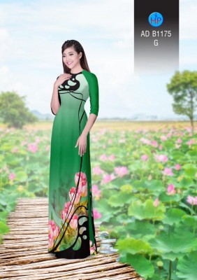 Vải áo dài hoa độc đáo-DT 3345