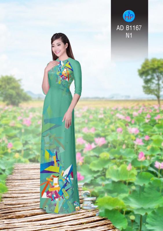 Vải áo dài lập thể