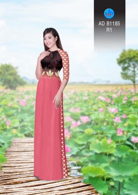 Vải áo dài hoa Sen-DT 3347