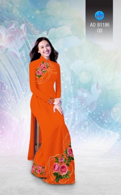 Vải áo dài hoa hồng-DT 3348