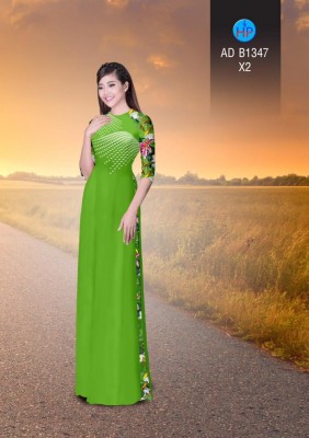 Vải áo dài chấm bi dây-DT 3367