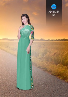 Vải áo dài chấm bi dây-DT 3367