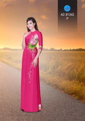 Vải áo dài hoa sen-DT 3369