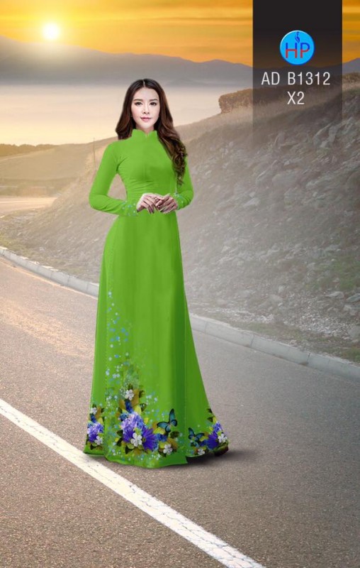 Vải áo dài hoa lấp lánh