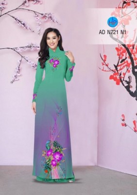 Vải áo dài hoa 3D-DT 3380