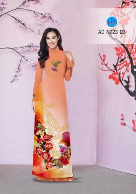 Vải áo dài hồng dây-DT 3381