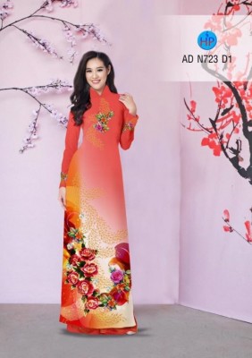 Vải áo dài hồng dây-DT 3381