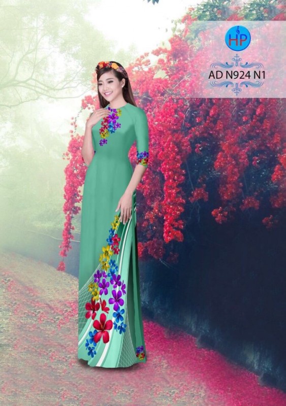 Vải áo dài hoa dây