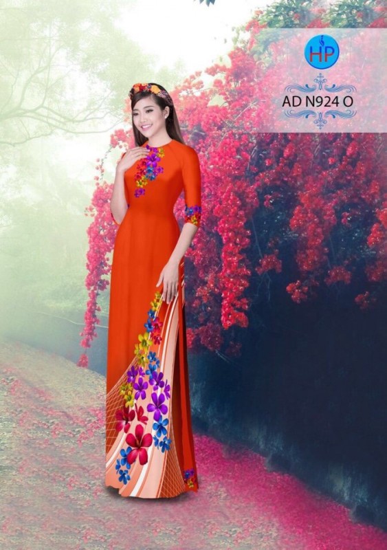 Vải áo dài hoa dây