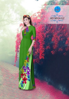 Vải áo dài hoa dây-DT 3398