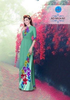 Vải áo dài hoa dây-DT 3398