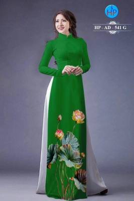 Vải áo dài Lụa hoa Sen-DT 341